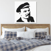 Lenin, USSR, CCCP, Sovjet-Unie, Communisme Canvas Afdruk (Insitu (Slaapkamer))