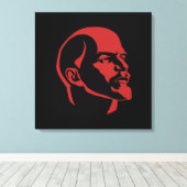 Lenin, USSR, CCCP, Sovjet-Unie, Communisme Canvas Afdruk (Insitu (Houten vloer))