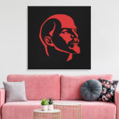 Lenin, USSR, CCCP, Sovjet-Unie, Communisme Canvas Afdruk (Insitu (Woonkamer))