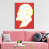 Lenin, USSR, CCCP, Sovjet-Unie, Communisme Canvas Afdruk (Insitu (Woonkamer))