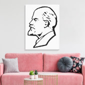 Lenin, USSR, CCCP, Sovjet-Unie, Communisme Canvas Afdruk (Insitu (Woonkamer))