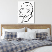 Lenin, USSR, CCCP, Sovjet-Unie, Communisme Canvas Afdruk (Insitu (Slaapkamer))