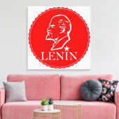Lenin, USSR, CCCP, Sovjet-Unie, Communisme Canvas Afdruk (Insitu (Woonkamer))