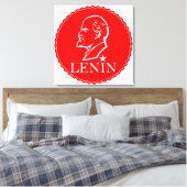 Lenin, USSR, CCCP, Sovjet-Unie, Communisme Canvas Afdruk (Insitu (Slaapkamer))