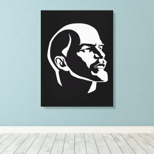 Lenin, USSR, CCCP, Sovjet-Unie, Communisme Canvas Afdruk