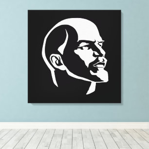 Lenin, USSR, CCCP, Sovjet-Unie, Communisme Canvas Afdruk