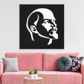 Lenin, USSR, CCCP, Sovjet-Unie, Communisme Canvas Afdruk (Insitu (Woonkamer))