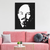 Lenin, USSR, CCCP, Sovjet-Unie, Communisme Canvas Afdruk (Insitu (Woonkamer))