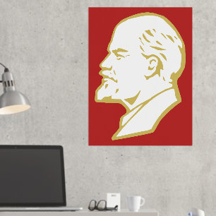 Lenin, USSR, CCCP, Sovjet-Unie, Communisme Folie Afdrukken