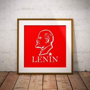 Lenin, USSR, CCCP, Sovjet-Unie, Communisme Foto Afdruk