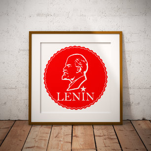 Lenin, USSR, CCCP, Sovjet-Unie, Communisme Foto Afdruk