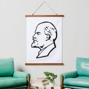 Lenin, USSR, CCCP, Sovjet-Unie, Communisme Hangend Wandkleed