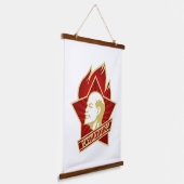 Lenin, USSR, CCCP, Sovjet-Unie, Communisme Hangend Wandkleed (Gebogen)