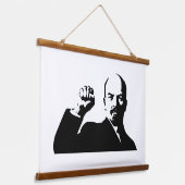 Lenin, USSR, CCCP, Sovjet-Unie, Communisme Hangend Wandkleed (Gebogen)