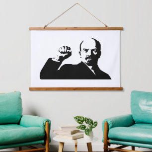 Lenin, USSR, CCCP, Sovjet-Unie, Communisme Hangend Wandkleed