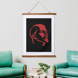Lenin, USSR, CCCP, Sovjet-Unie, Communisme Hangend Wandkleed