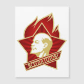 Lenin, USSR, CCCP, Sovjet-Unie, Communisme Magnetische Uitnodiging (Voorkant)