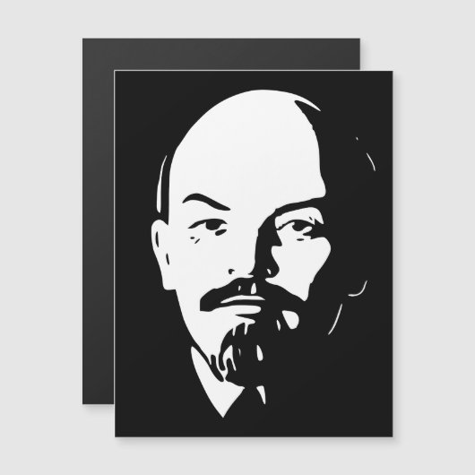Lenin, USSR, CCCP, Sovjet-Unie, Communisme Magnetische Uitnodiging (Voorkant / Achterkant)