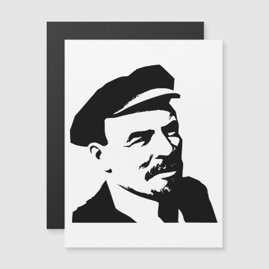 Lenin, USSR, CCCP, Sovjet-Unie, Communisme Magnetische Uitnodiging (Voorkant / Achterkant)