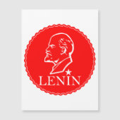 Lenin, USSR, CCCP, Sovjet-Unie, Communisme Magnetische Uitnodiging (Voorkant)