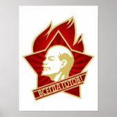 Lenin, USSR, CCCP, Sovjet-Unie, Communisme Poster (Voorkant)