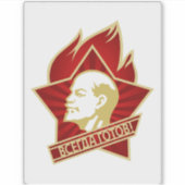 Lenin, USSR, CCCP, Sovjet-Unie, Communisme Sticker (Voorkant)