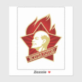 Lenin, USSR, CCCP, Sovjet-Unie, Communisme Sticker (Vel)