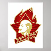 Lenin, USSR, CCP, Sovjet-Unie, Communisme Folie Afdrukken (Voorkant)