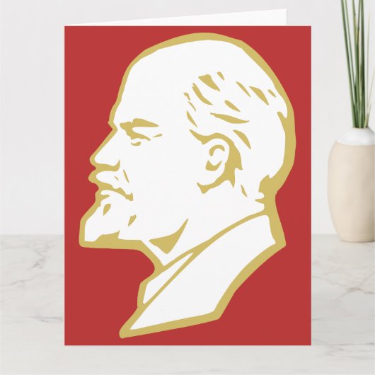 Lenin, USSR, CCP, Sovjet-Unie, Communisme Kaart (Voorkant)