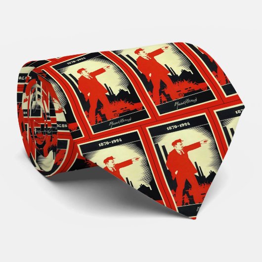  Lenin ~ USSR Stropdas (Opgerold)