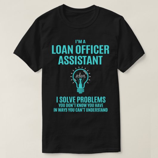 Lening agent assistent I Problemen oplossen Cadeau T-shirt (Design voorkant)