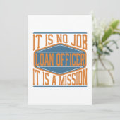 Lening agent - Het is geen baan, het is een missie Bedankkaart (Staand voorkant)