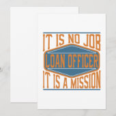 Lening agent - Het is geen baan, het is een missie Bedankkaart (Voorkant / Achterkant)