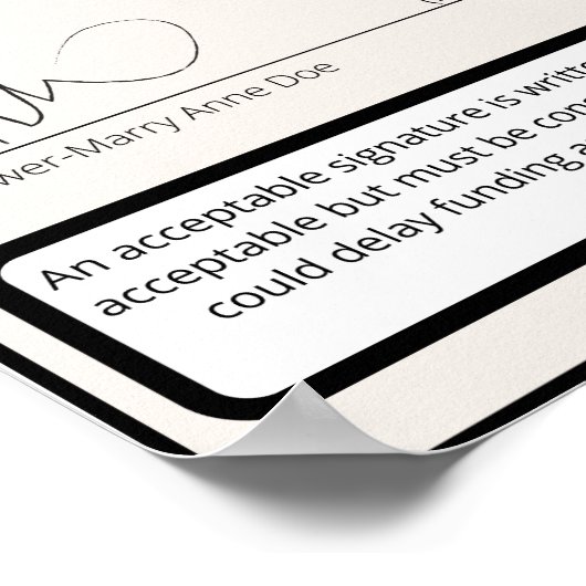 Lening die Agent ondertekenen: Hoe te om te ondert Poster (Hoek)