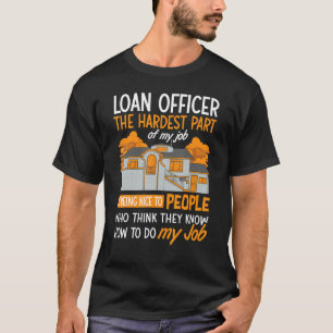 Lening officier assistent hypotheekleninggever tra t-shirt