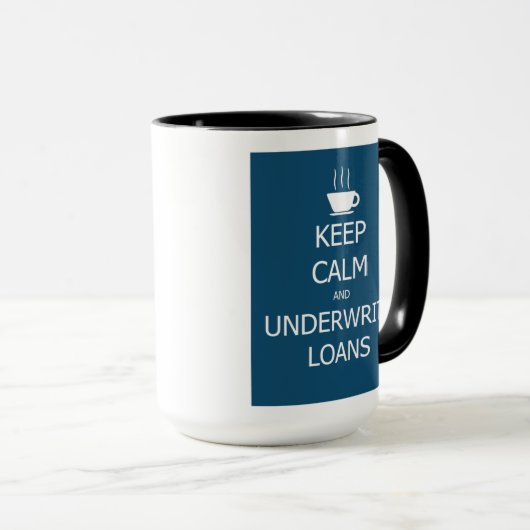 Leningen kalmeren en overschrijven mok (Voorkant rechts)