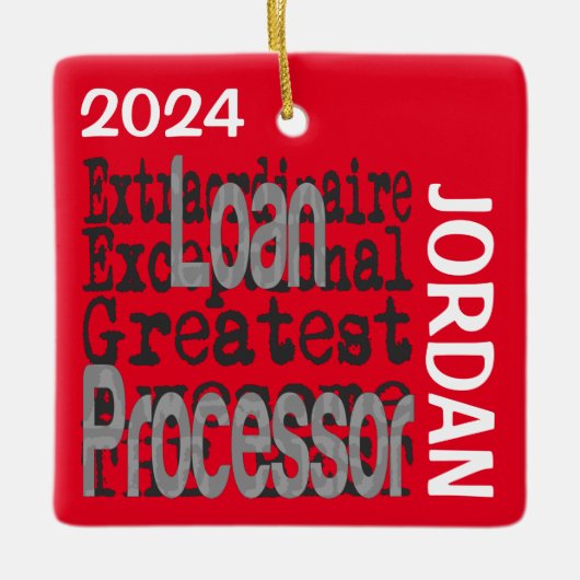 Leningen Processor Extraordinaire CUSTOM Keramisch Ornament (Voorkant)