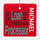 Leningen Processor Extraordinaire CUSTOM Keramisch Ornament (Achterkant)