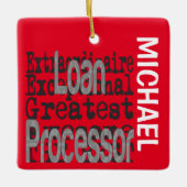 Leningen Processor Extraordinaire CUSTOM Keramisch Ornament (Voorkant)