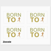 Leningen Rechthoekige Sticker (Vel)