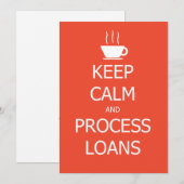 Leningen voor kalm en proces behouden bedankkaart (Voorkant / Achterkant)