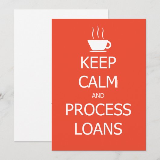 Leningen voor kalm en proces behouden bedankkaart (Voorkant / Achterkant)