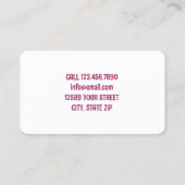 Leningofficier Visitekaartje (Achterkant)