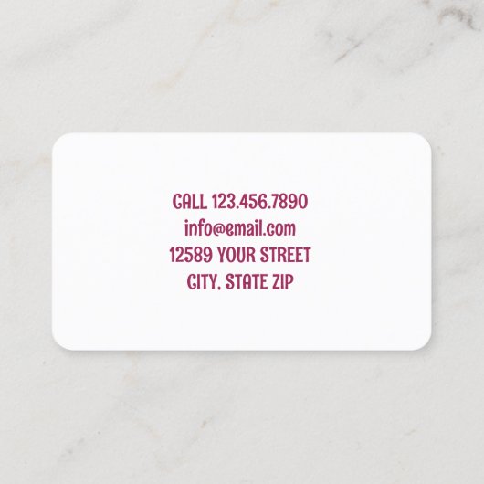 Leningofficier Visitekaartje (Achterkant)