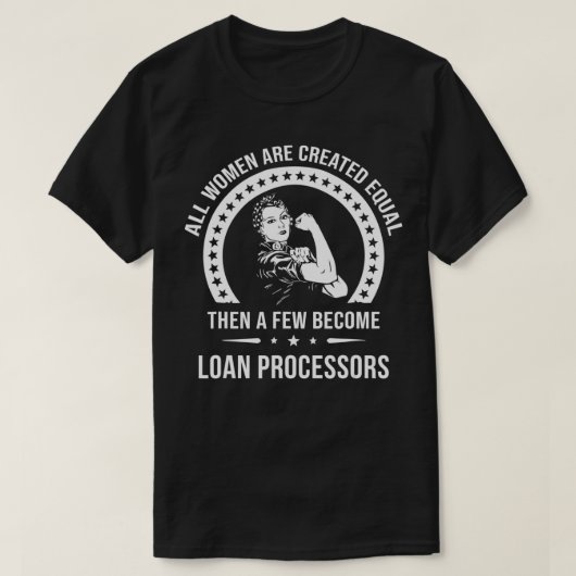 Leningprocessor voor vrouwelijke leenprocessor t-shirt (Design voorkant)