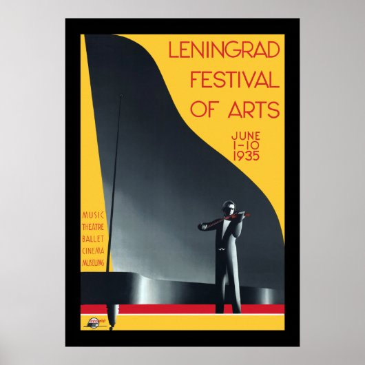 Leningrad Festival van de Kunsten Poster (Voorkant)
