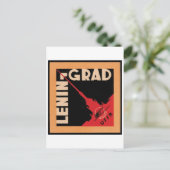 Leningrad Travel Poster Briefkaart (Staand voorkant)