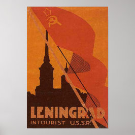 Leningrad USSR Sovjet Rusland Russische Reizen Poster