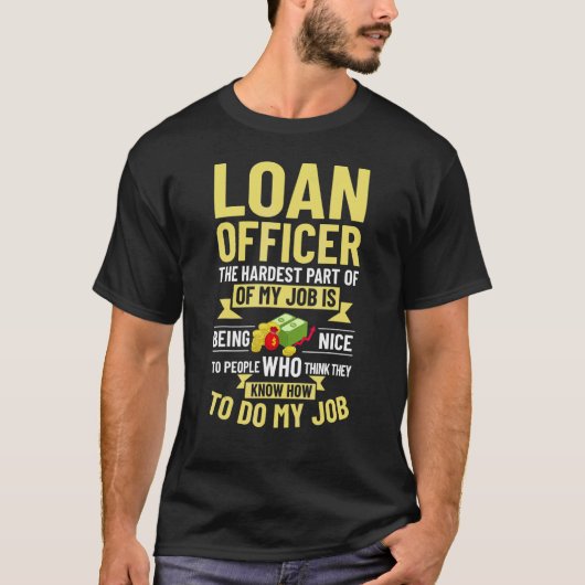 Leningsfunctionaris Assistent Hypothecaire Lenings T-shirt (Voorkant)