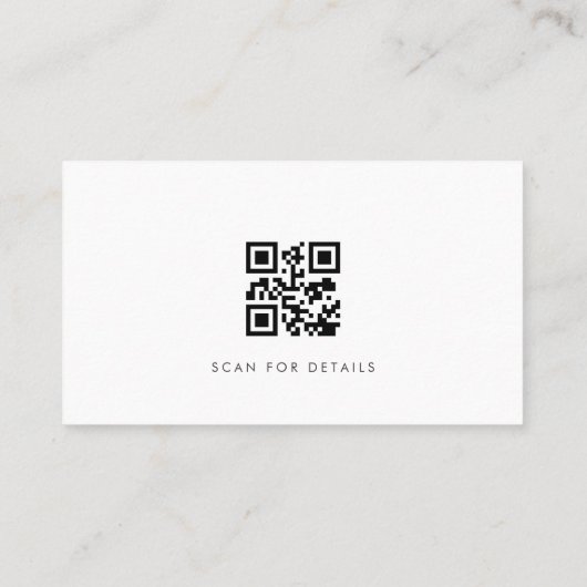 Leningsfunctionaris Moderne Professionele QR-code Visitekaartje (Achterkant)